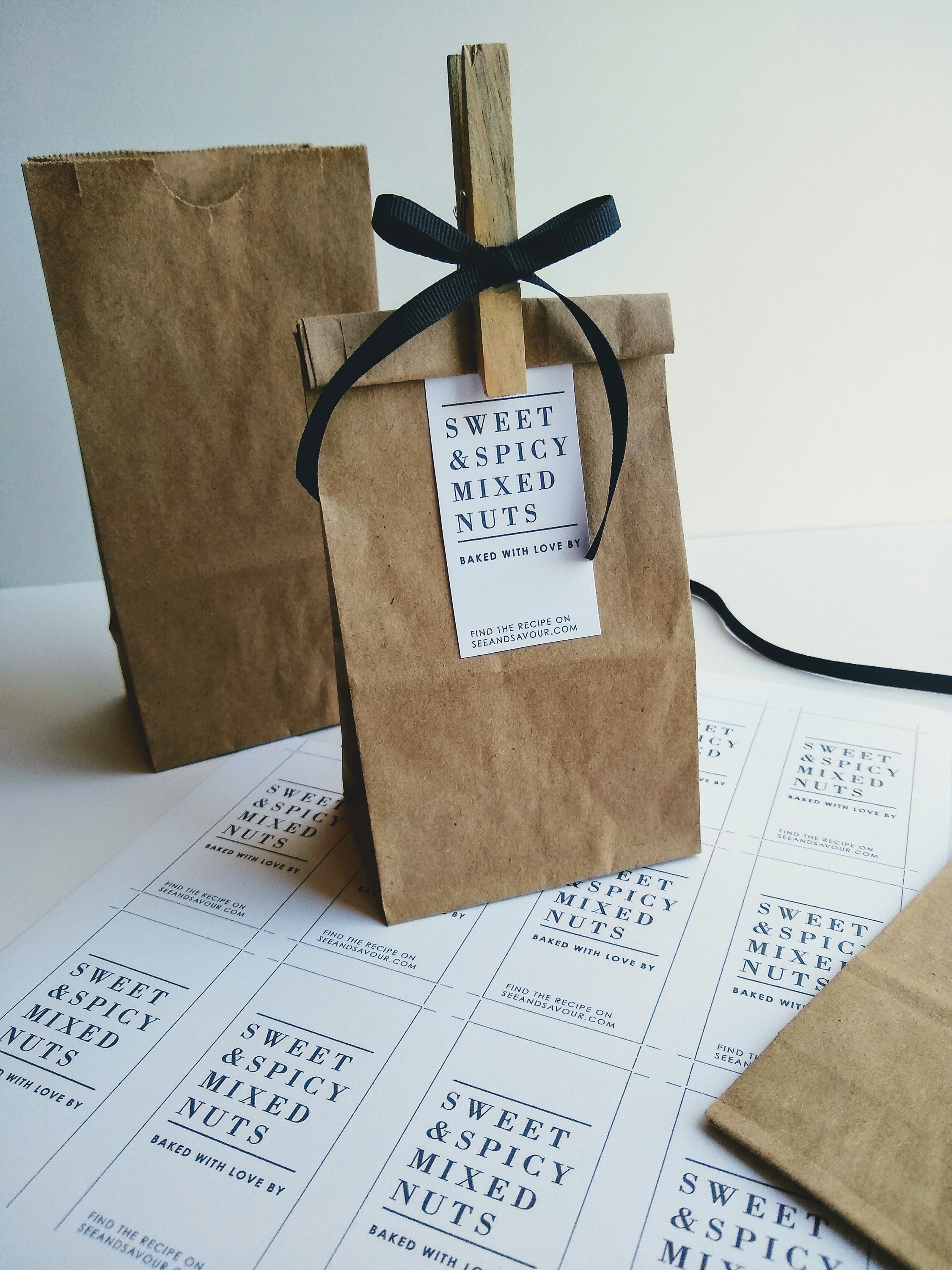  BagKraft Brown Paper Bags with Handles Mixed Size