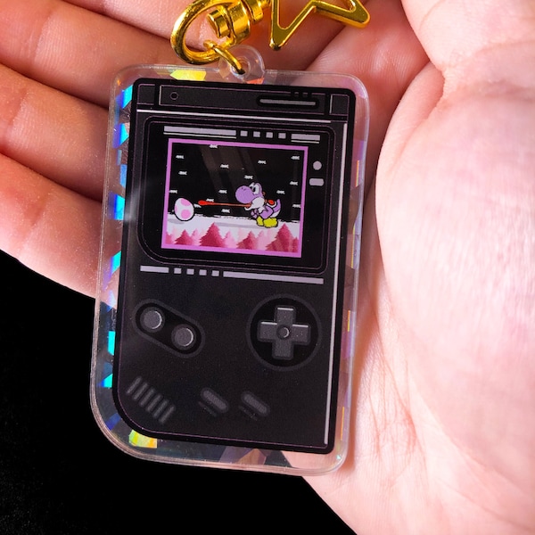 B-GRADE GameBoy Yoshi Holographic Keychain