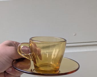 Vintage Bernstein Mini-Tassen und Untertassen