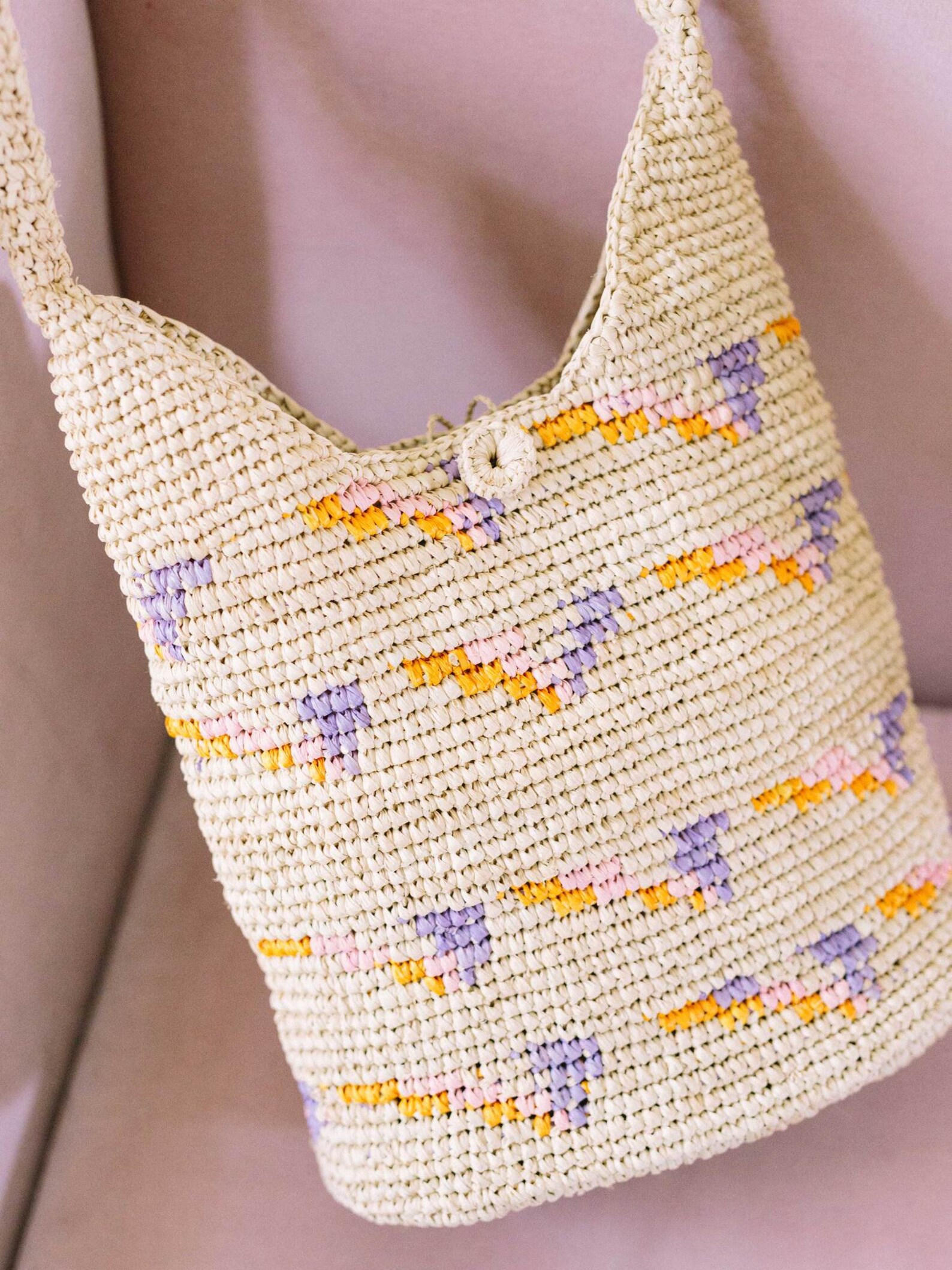 Raffia Hobo Bag