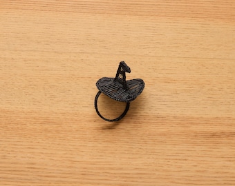 Witch Hat Napkin Ring – Handmade Halloween Table Decor – SET OF 4 – Spooky Fall Party Accent – Hostess Gift Idea