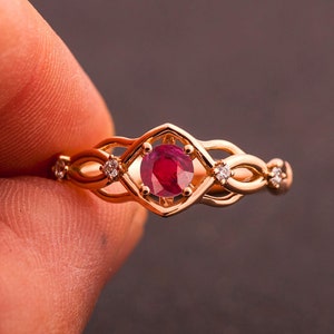 Ruby Engagement Ring