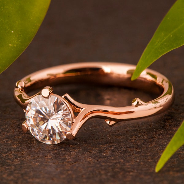 1ct Twig Engagement Ring