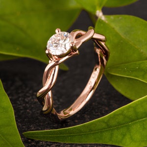 Twisted Vines Twig Engagement Ring