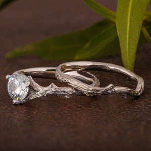 Platinum Twig Bridal Set
