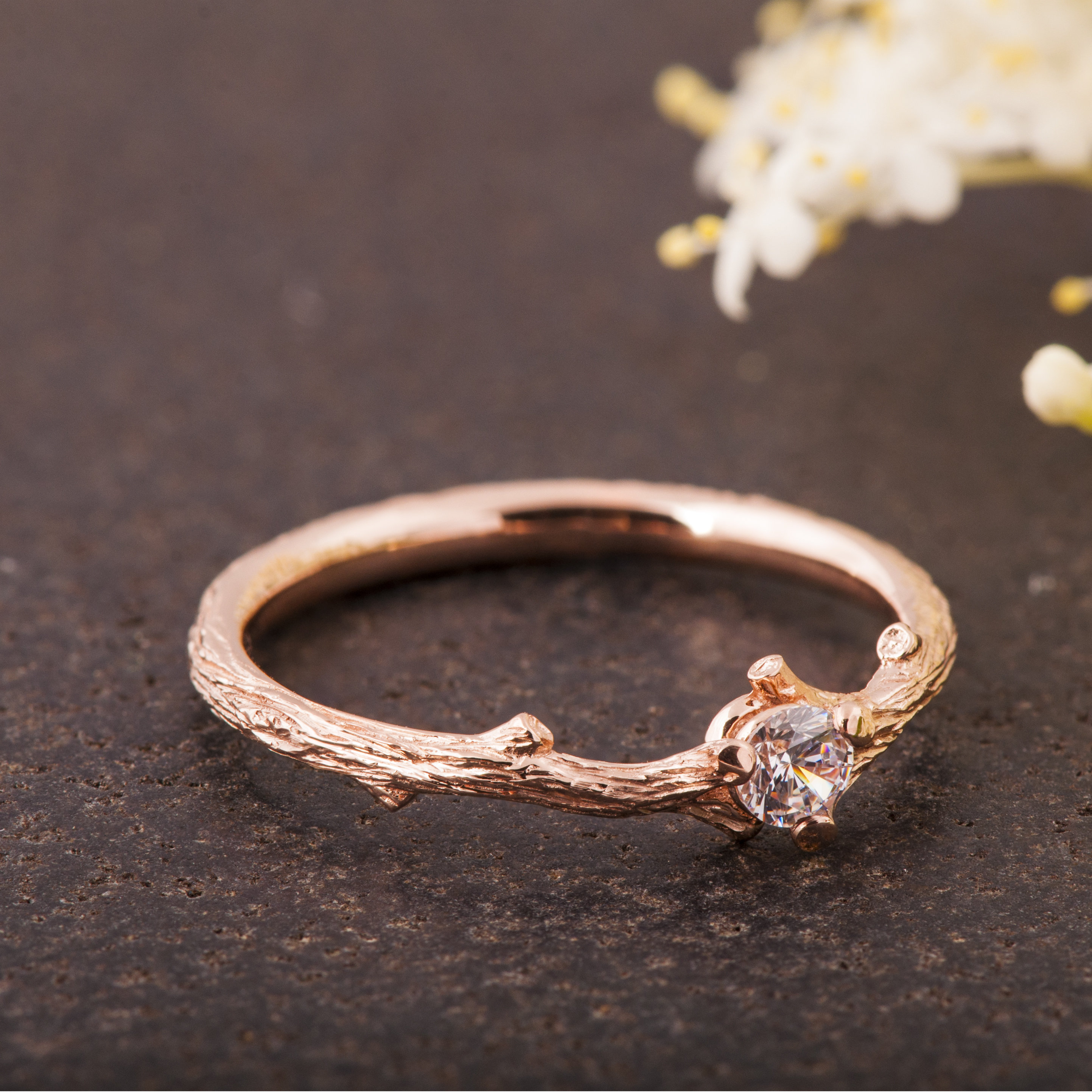 Twig Engagement Ring | Etsy