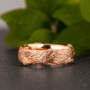 Wide Twig Wedding Band