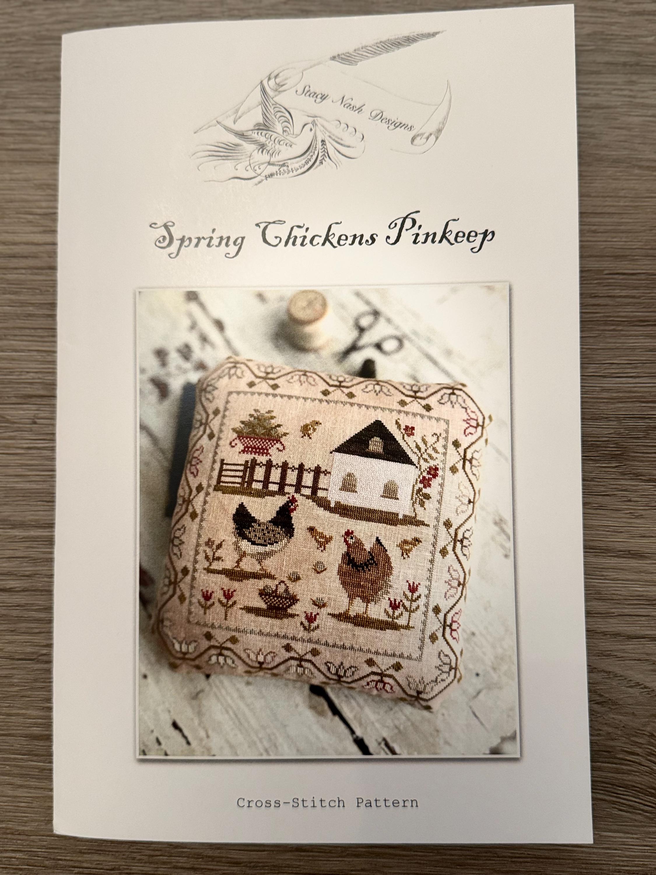 Spring Chicken Pinkeep Pattern Spring Chicken Pinkeep ~ Cross Stitch Pattern - Etsy