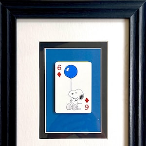 Snoopy con palloncino 1998 * Carta da gioco Peanuts * Regalo di arte murale