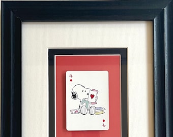 Snoopy Lover * Vintage 2003 Spielkarte * Wand Kunst Geschenk