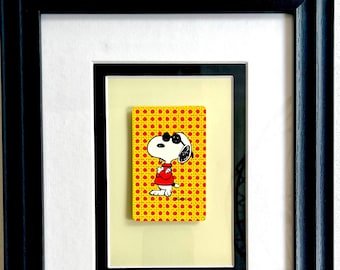 AIDAN FLUX | Hand Signed Print Framed Edition (69) COA Snoopy is a