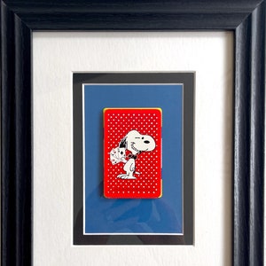 Visage de poker Snoopy * carte Peanuts de 1958 * cadeau d'art mural vintage