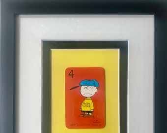 Charlie Brown Snoopy 1950 - Playing Card - Vintage Art Gift