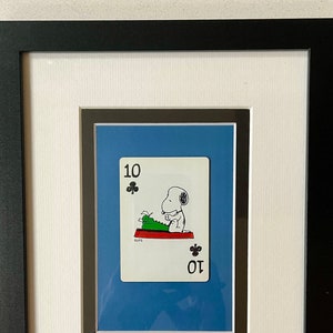 Snoopy Gift Vintage 1998 Speelkaartkunst afbeelding 2