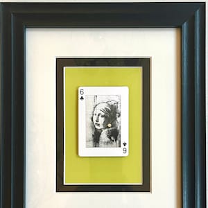 Banksy * Girl with a Pierced Eardrum * 2014 Playing Card * Wall Art Gift