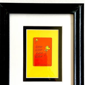 Arte vintage di Snoopy * Woodstock 1968 Carta da gioco incorniciata in regalo