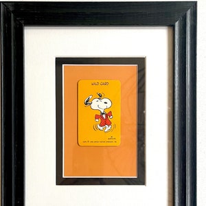 Snoopy Wild Card * Vintage 1958 * Peanuts-speelkaart * Muurkunstcadeau