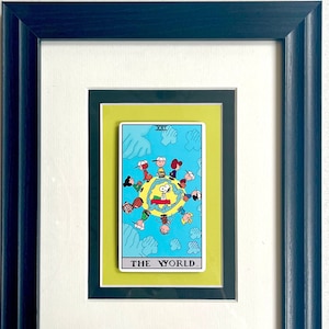 Snoopy-tarotkaart * Wereldkunst aan de muur * Uniek cadeau