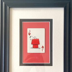 Snoopy on House * Vintage 2003 * Carta de Baralho * Presente de Arte de Parede
