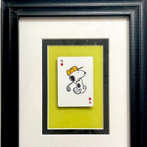 Snoopy Golf * Naipe enmarcado vintage del año 2000 * Regalo de arte mural