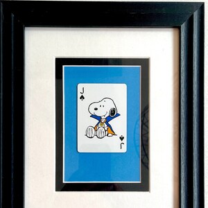 Vampire Snoopy * carte à jouer vintage 1980 * cadeau d'art mural