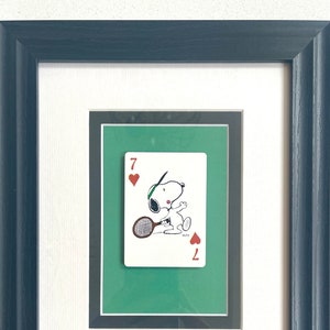 Tennis Snoopy - Vintage 1999 - Playing Card - Wall Art Gift