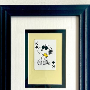 Snoopy Vintage 1998 - Woodstock Peanuts Spielkarte - Wandkunst Geschenk