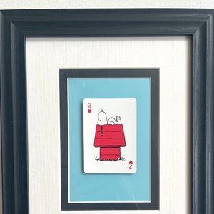 Snoopy on House - Vintage 1999 - Playing Card - Wall Art Gift