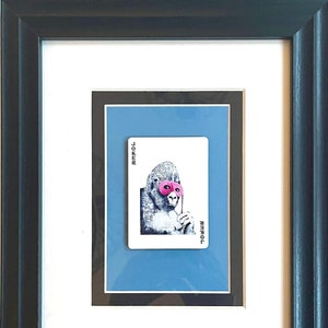 Banksy Gorilla mascherato (2001) * Carta da gioco * Regalo di arte murale