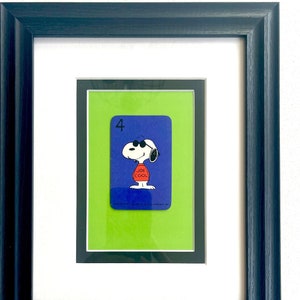 Snoopy * Joe Cool * Peanuts Vintage 1958 * Carta de Baralho * Presente de Arte de Parede