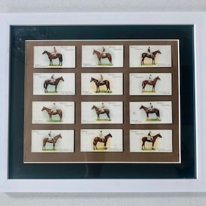 Chevaux * cartes de cigarettes de joueurs vintage des années 30 * cadeau d'art mural