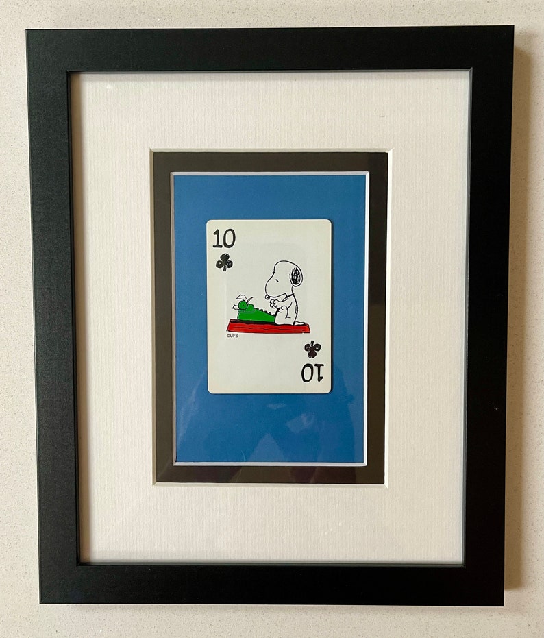 Snoopy Gift Vintage 1998 Speelkaartkunst afbeelding 2