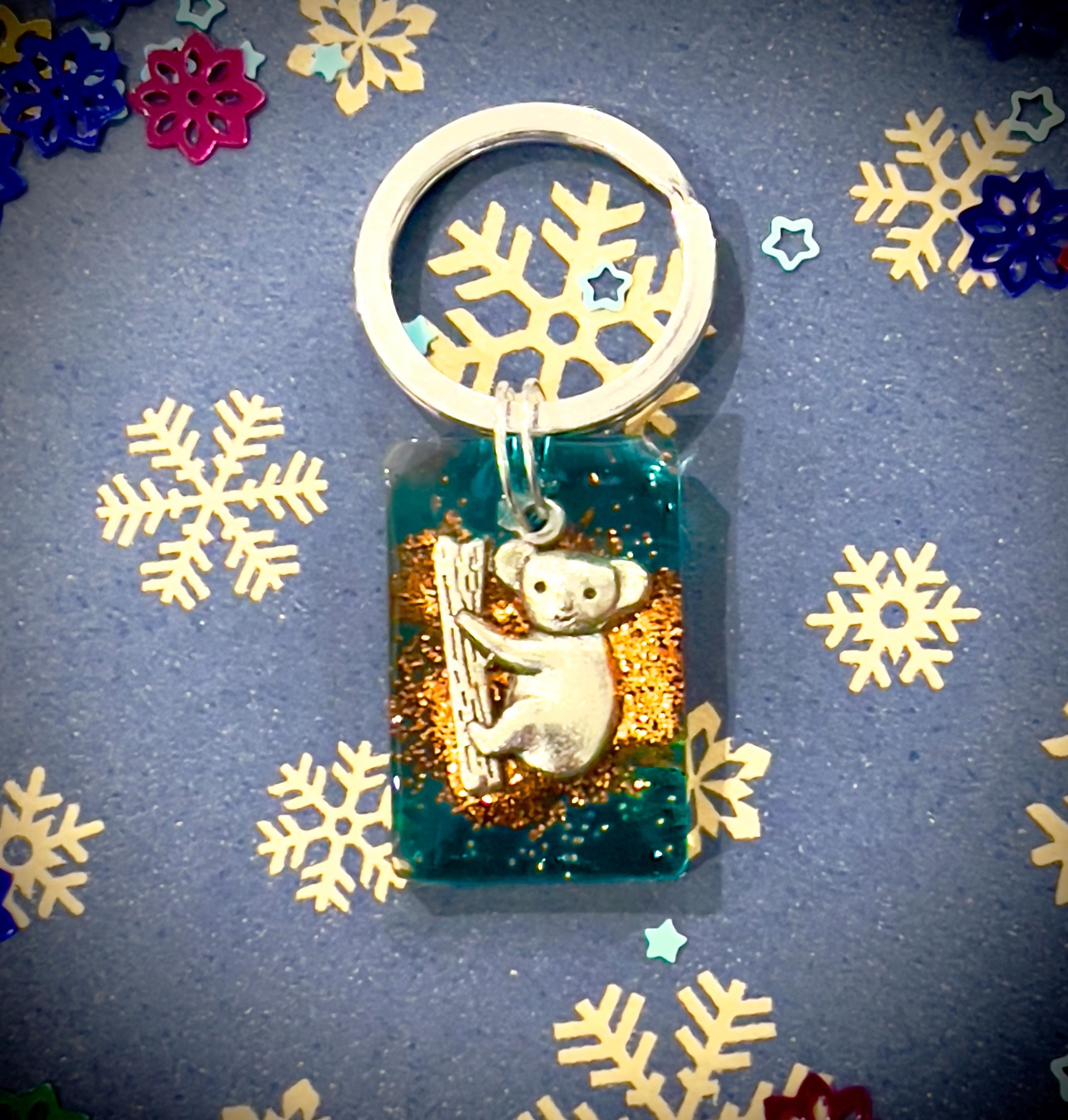 コアラのキーホルダー * バッグチャーム * エコ樹脂ハンドメイドキー