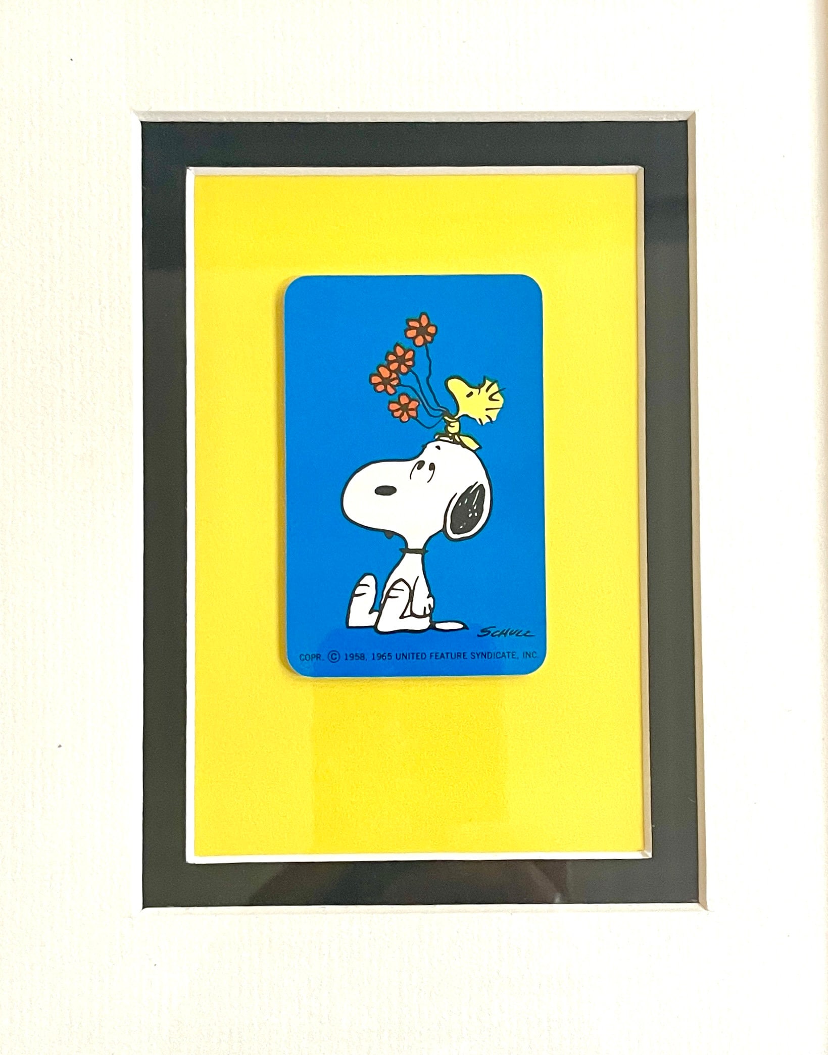 Snoopy & Woodstock * Vintage 1965 Peanuts * Playing Card Gift - Etsy