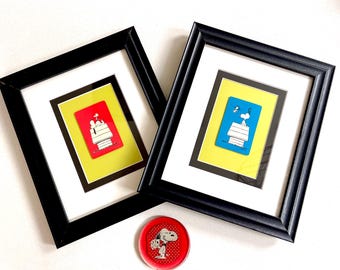 【f☆i.r.s.y.a.f】【額装セット】SNOOPY AIDAN FLUX | Hand Signed Print Framed Edition (69) COA Snoopy is a