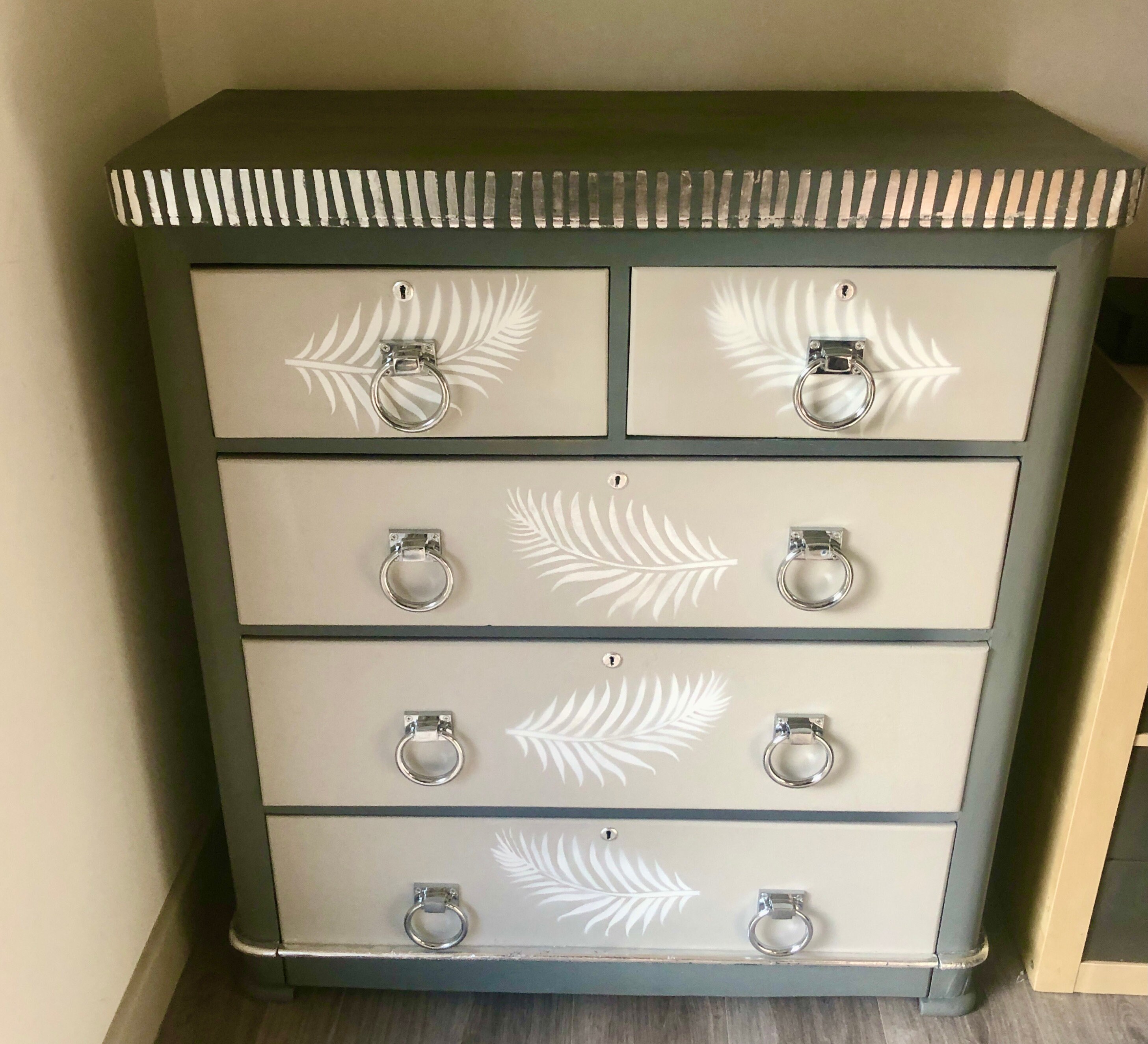 Cofre vintage de cajones reformados victoriano 5 cajones | Etsy