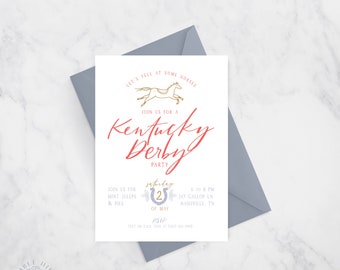 Kentucky Derby Party - Digital Invitation | Horse Racing