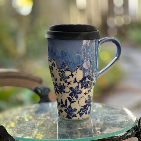 Porcelain Travel Mug Etsy