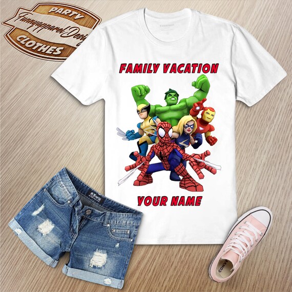 superhero family shirts