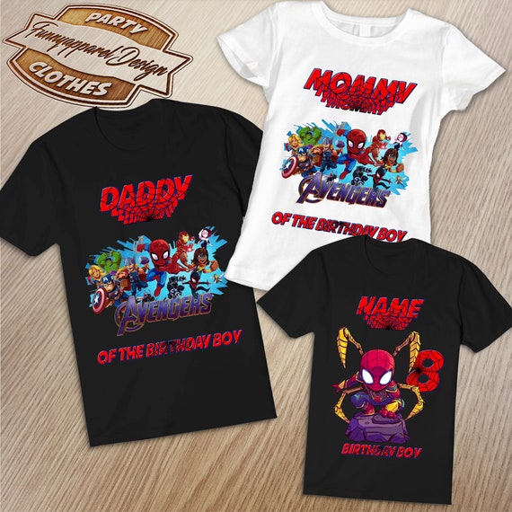 marvel birthday shirt