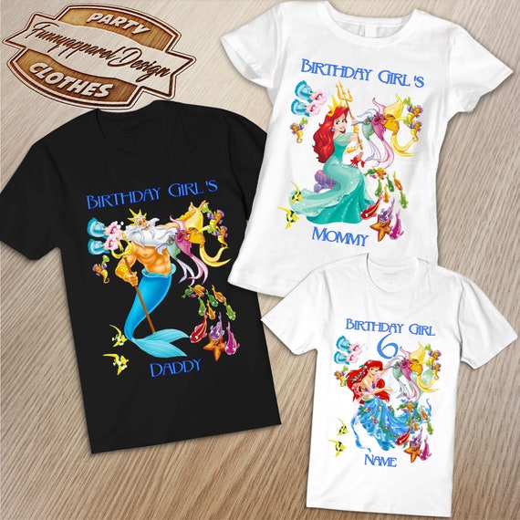 ariel birthday shirt