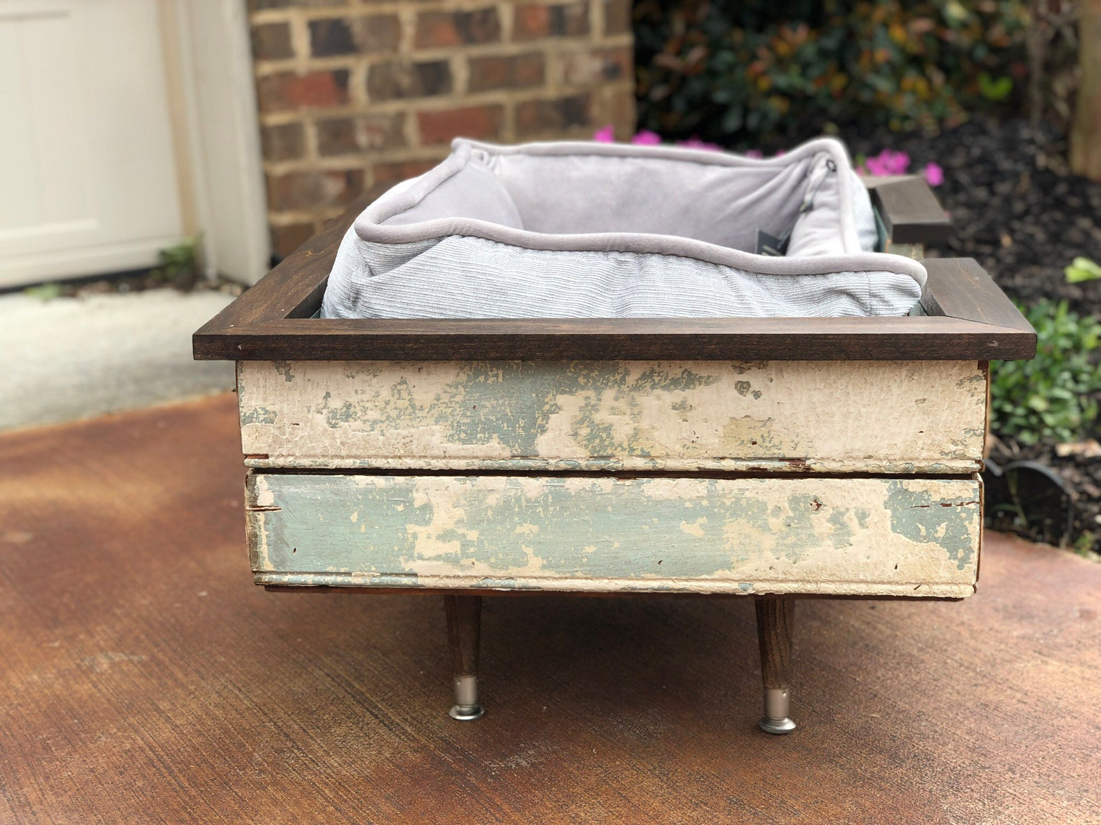 Reclaimed Wood Dog Bed Etsy