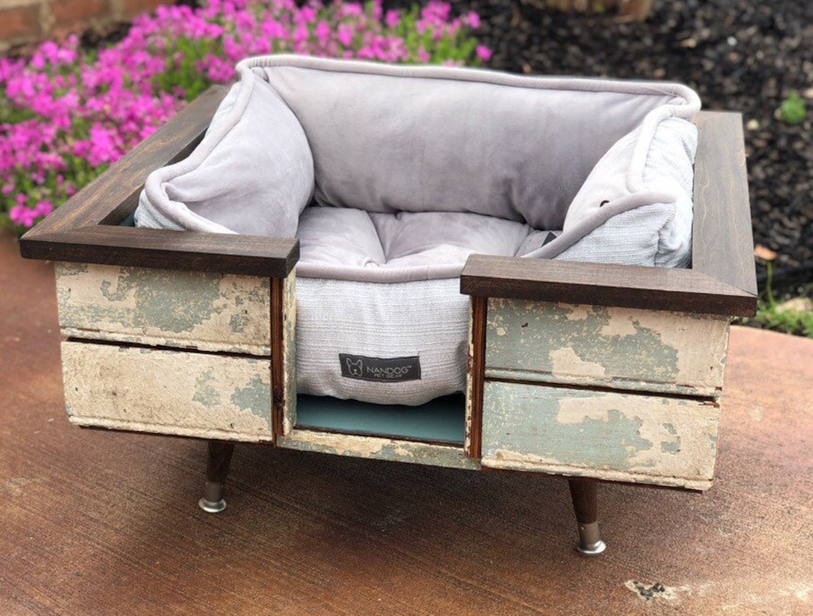 Reclaimed Wood Dog Bed Etsy