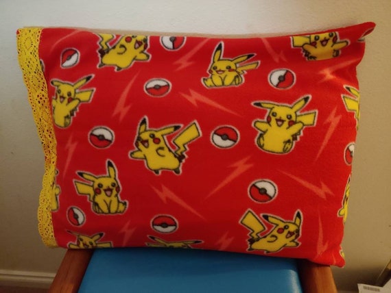Pokemon Picachu Fleece Pillowcase Etsy