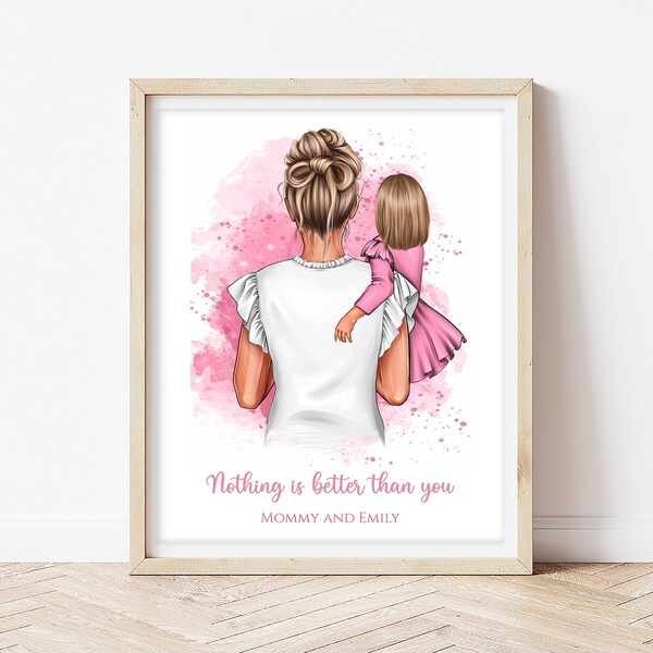 Daughter and Mother Prints Etsy