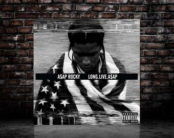 Asap Rocky At Long Last Music Album Cover Hip Hop Art Etsy