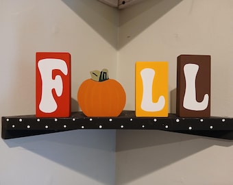 FALL "Pumpkin" Blocks - Fall Decor, Fall blocks, Pumpkin Wood decor, Pumpkin Decor, Halloween Decor, Thanksgiving Decor, Autumn Wood Decor