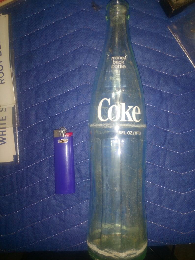 Vintage COKE Coca cola 16 Fl Oz 1 Pint Bottle Etsy