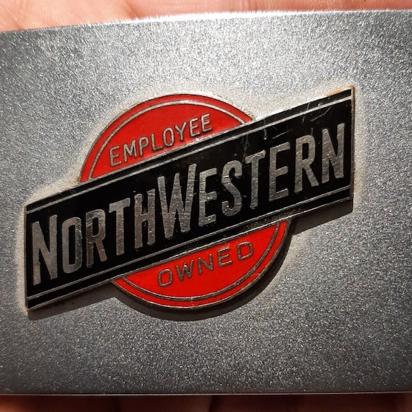 NorthWestern Employee Owned Railroad Belt Buckle