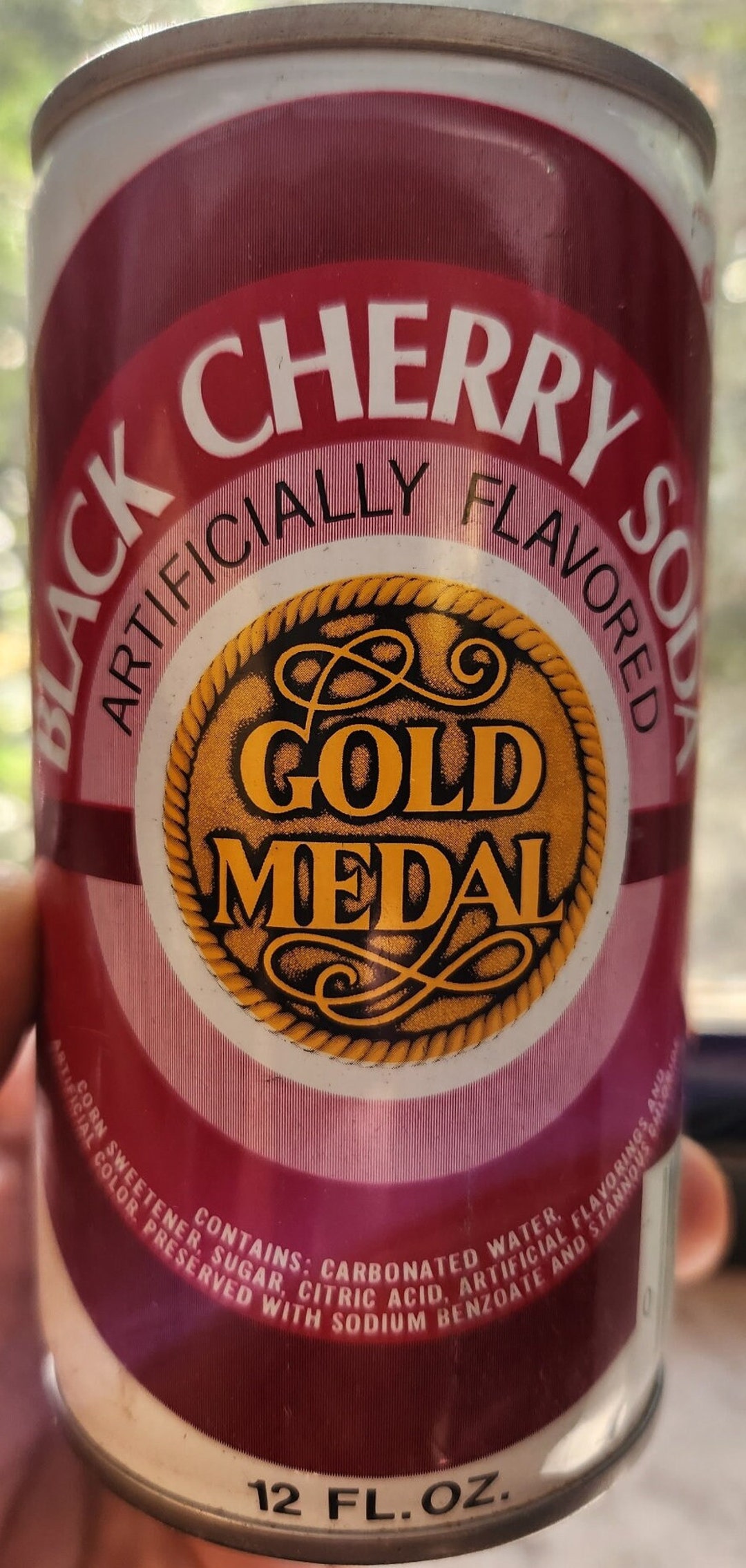 Gold Medal Black Cherry Soda 12 Fl Can Etsy